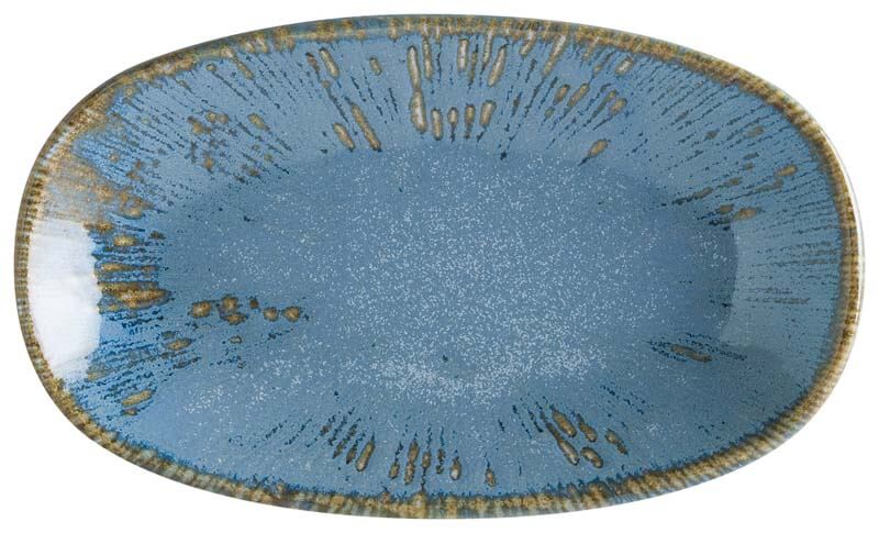 Bonna Snell Sky Gourmet Oval plate 24x14cm blue - 12 pcs.