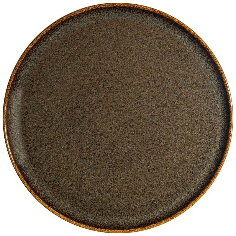 Bonna Ore Tierra Gourmet Pizza plate 32cm brown - 6 pcs.