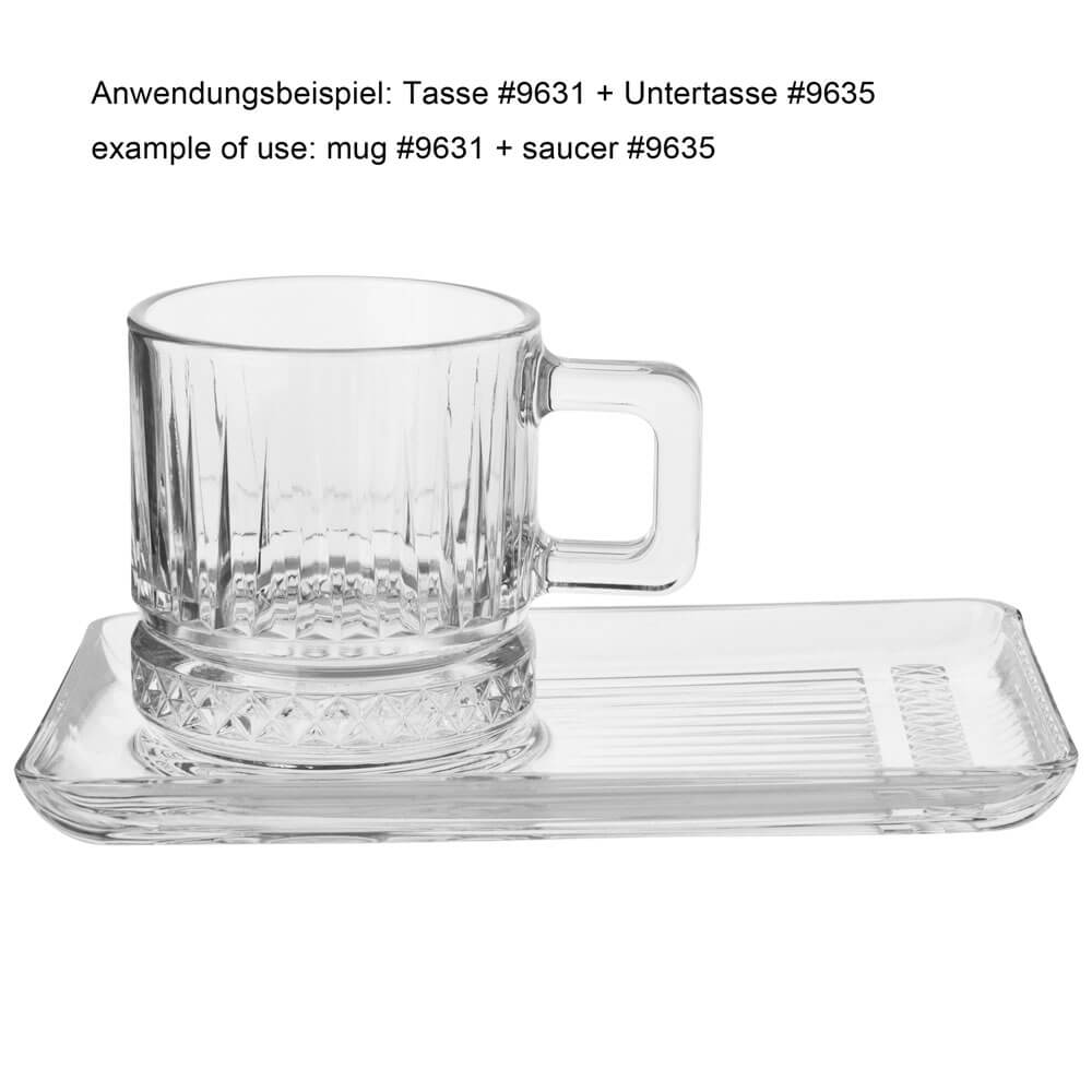 Saucer rectangular Elysia, Pasabahce - 18,4cm (1 pc.)