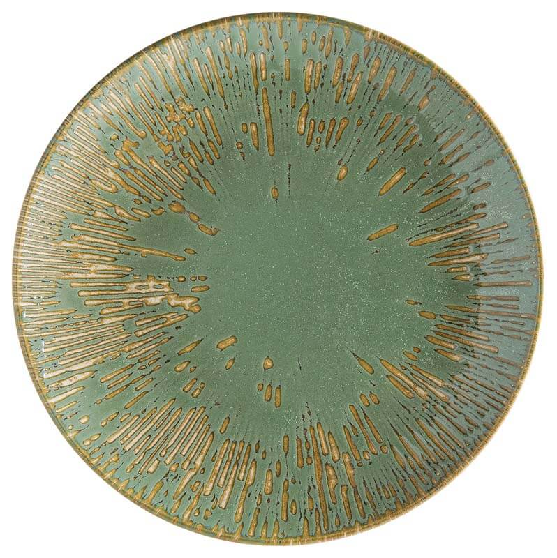 Bonna Snell Sage Gourmet Plate 17cm green - 12 pcs.