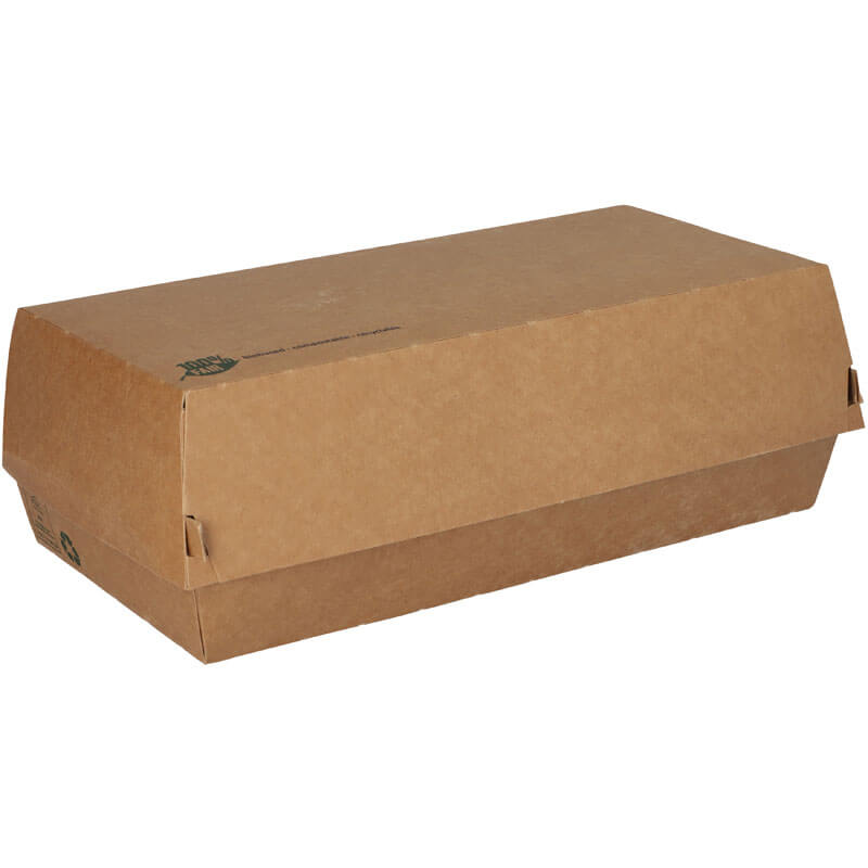 Baguette box, cardboard brown - 7,5x23,5x12cm (25 pcs.)