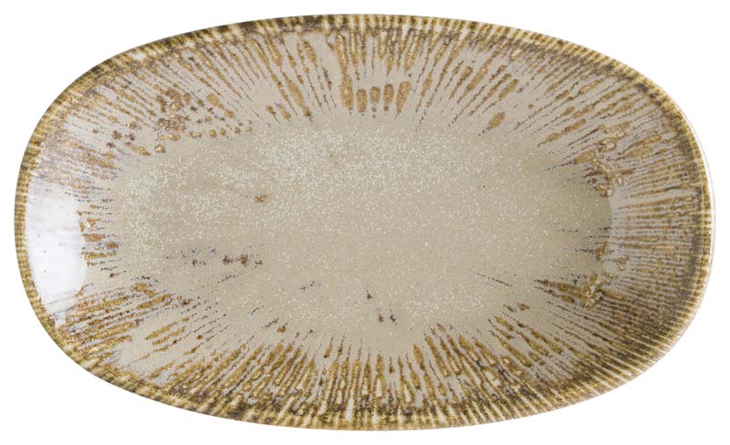 Bonna Snell Sand Gourmet Oval plate 19x11cm beige - 12 pcs.