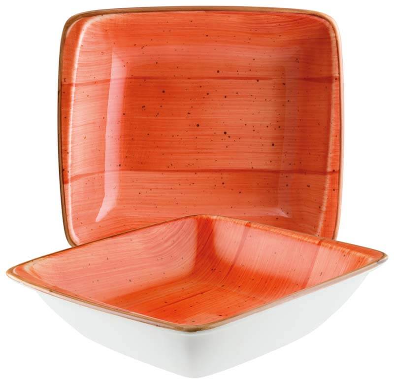 Bonna Aura Terracotta Moove Deep plate 19x17cm orange - 12 pcs.