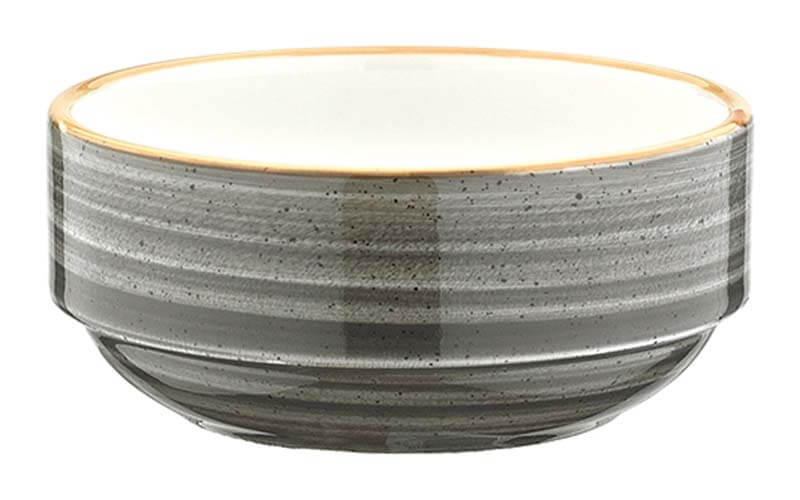 Bonna Aura Space Banquet Stackable bowl 6cm grey - 24 pcs.