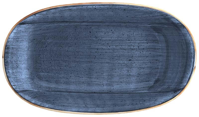 Bonna Aura Dusk Gourmet Oval plate 34x19cm blue - 6 pcs.