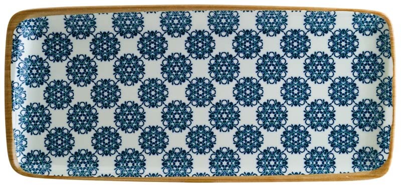 Bonna Lotus Moove Plate 34x16cm blue - 12 pcs.