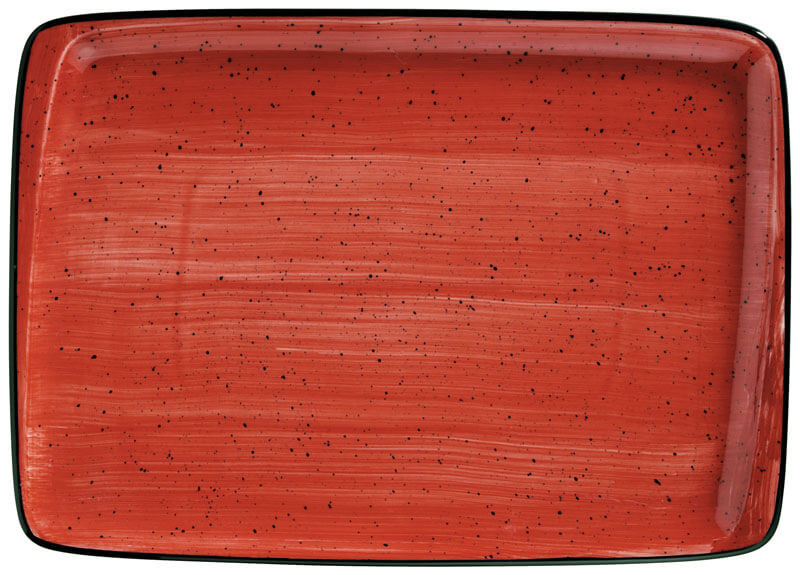 Bonna Aura Passion Moove Plate 36x25cm red - 6 pcs.