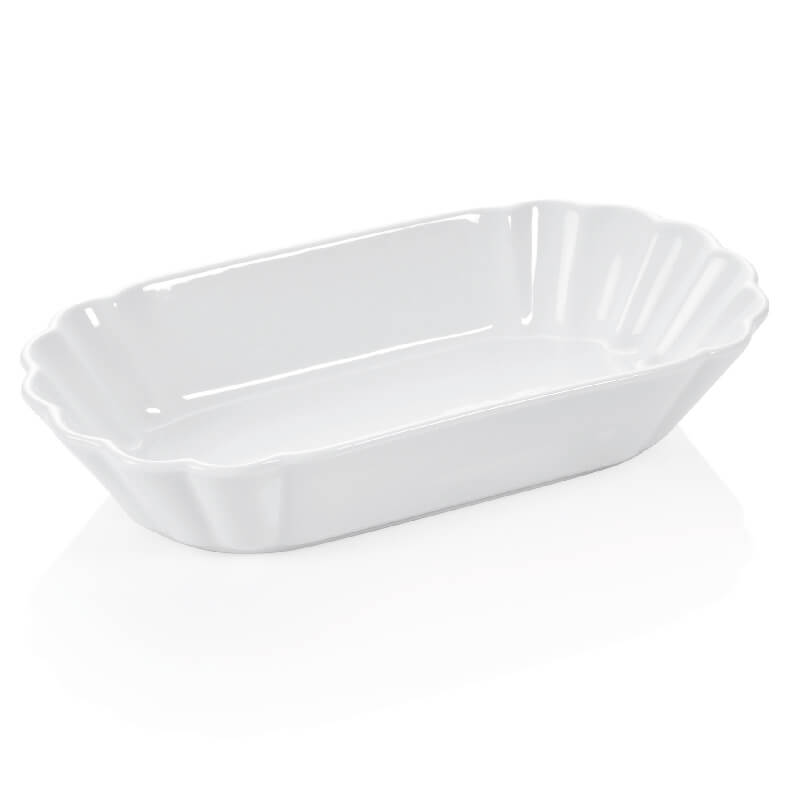 Chip bowl porcelain white - 25x12x5cm (6 pcs.)