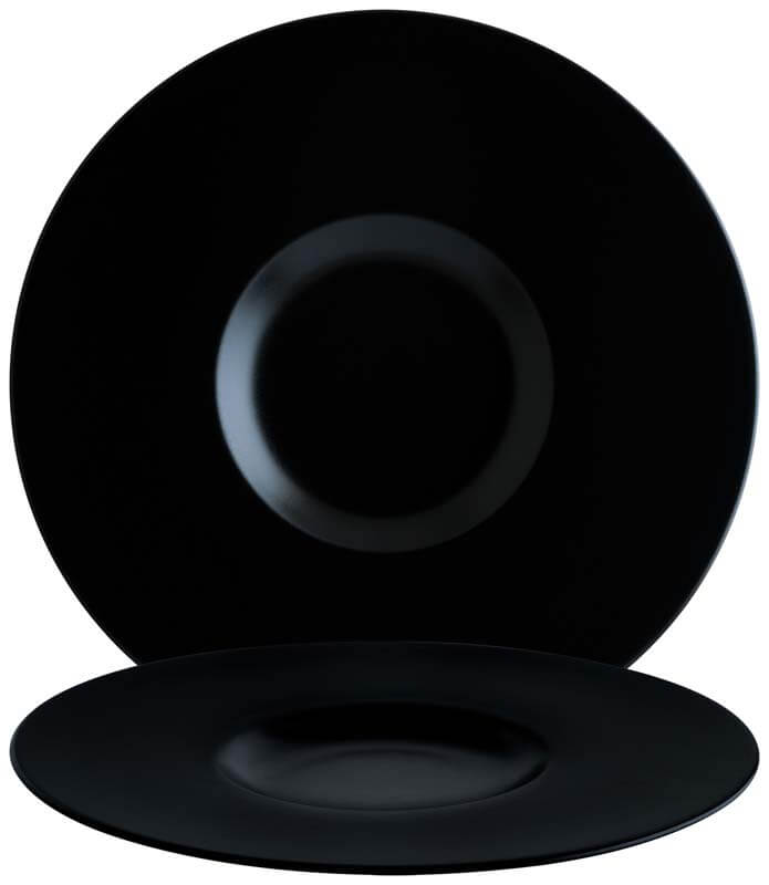 Bonna Notte Neat plate 30cm black - 6 pcs.