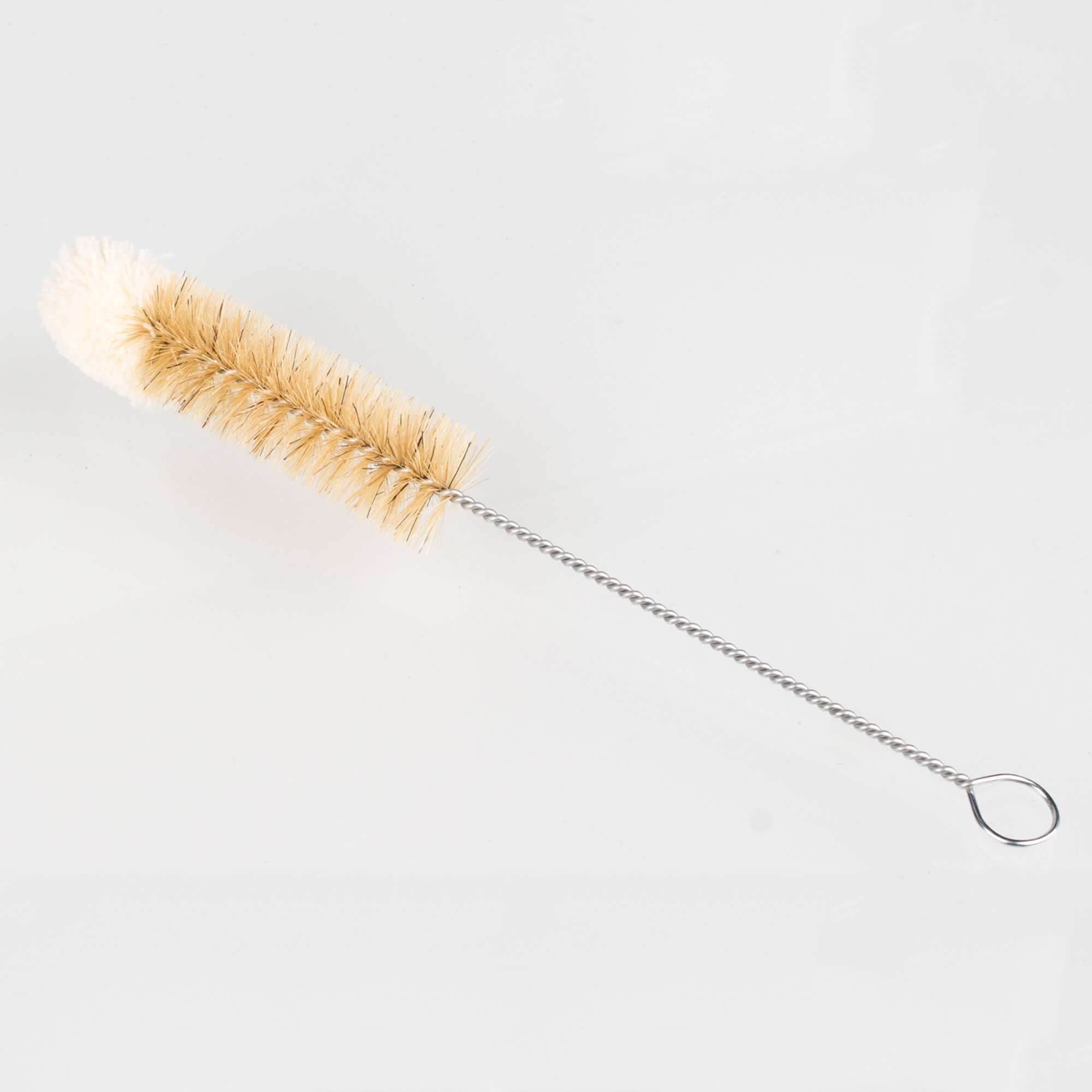 Bottle brush with woolen mop - 26cm