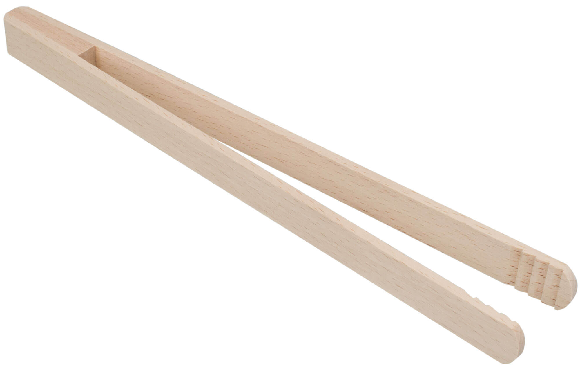 Grill tongs, glued wood - 30cm