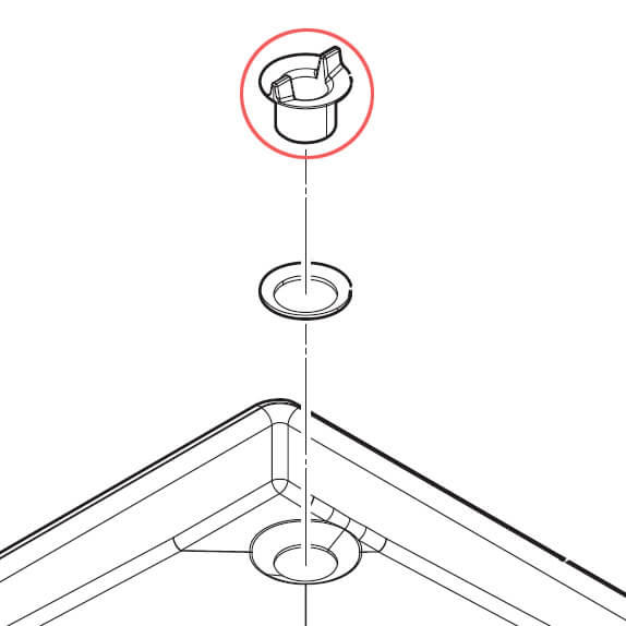 Hoshizaki drain yoke