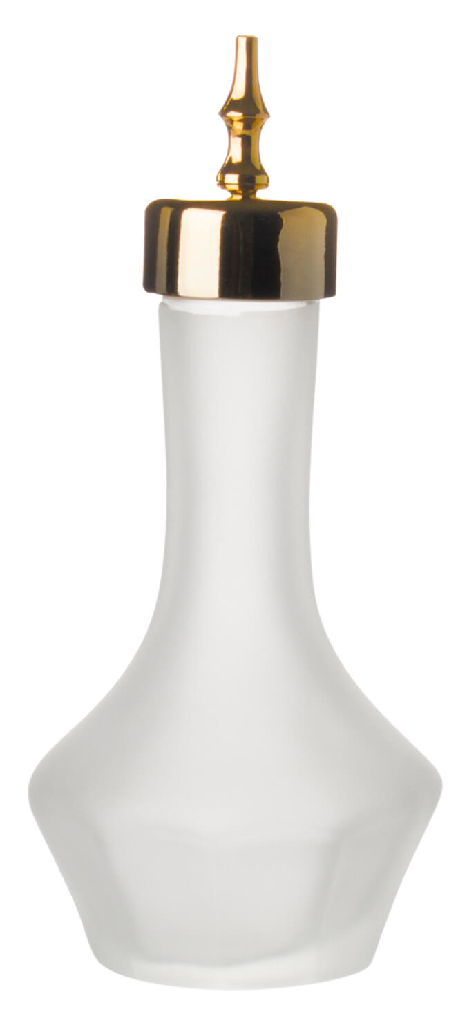 Bitters bottle frosted, Prime Bar, gold-colored lid - 30ml