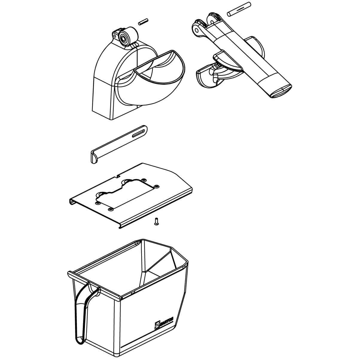 Grater housing complete - Santos #9 (09190)