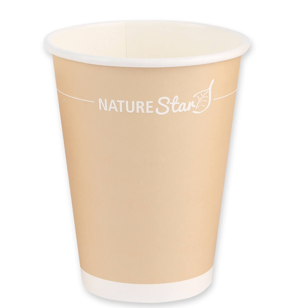 Coffee cups paper, brown - 300ml, 8cm (50 pcs.)