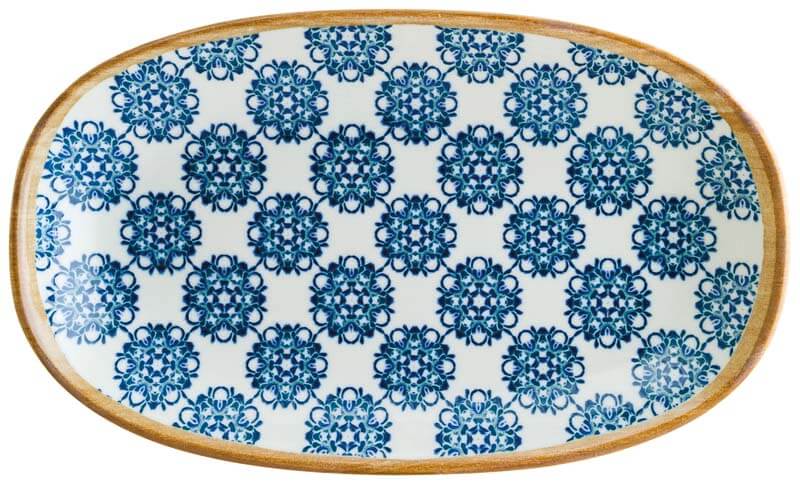 Bonna Lotus Gourmet Oval plate 34x19cm blue - 6 pcs.