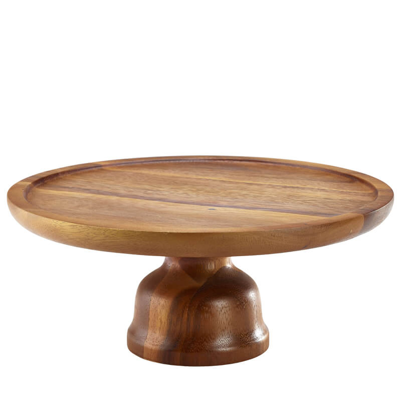 Cake Stand Acacia Wood - 33cm