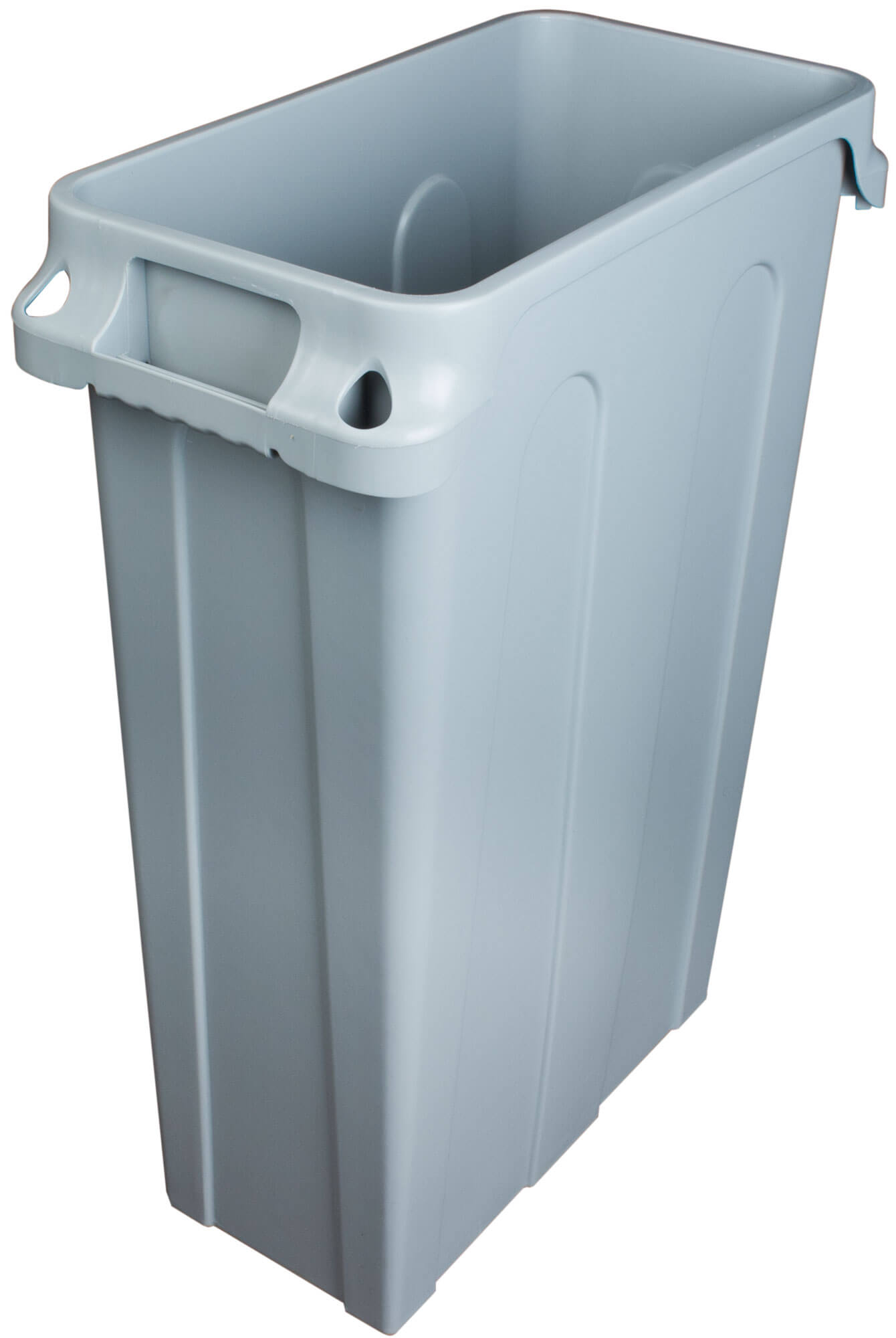 Waste bin Slim, PE grey - 75l