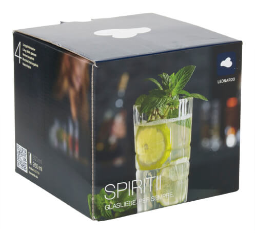 Longdrink glass Spiritii, Leonardo - 260ml (4 pcs.)