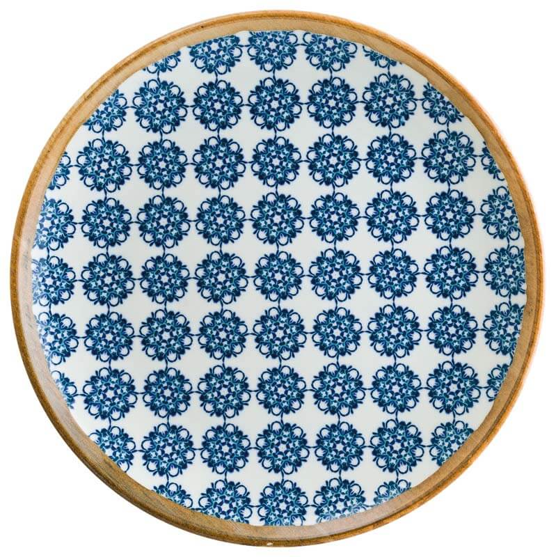 Bonna Lotus Gourmet Plate 21cm blue - 12 pcs.