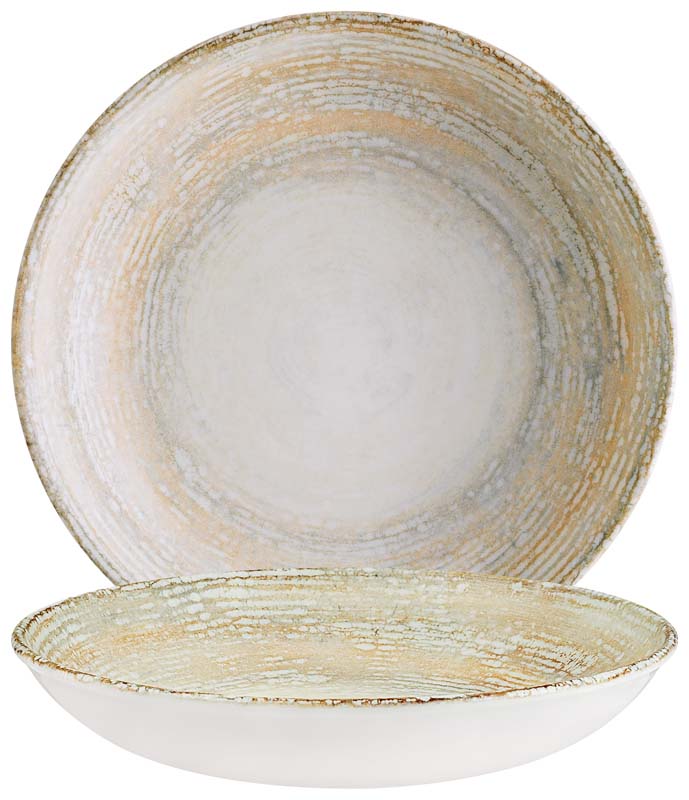 Bonna Patera Bloom Deep plate 23cm beige - 6 pcs.