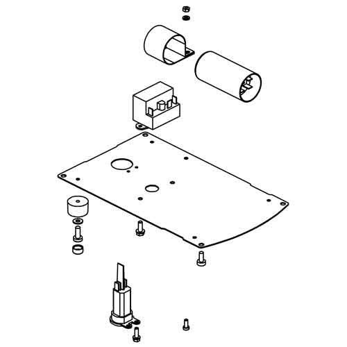 09440 - Santos #9 - Complete bottom plate 220V