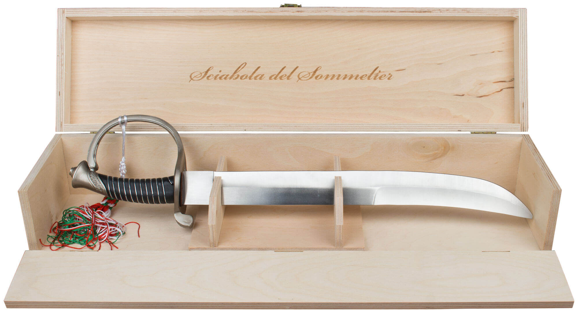 Champagne saber with wooden box