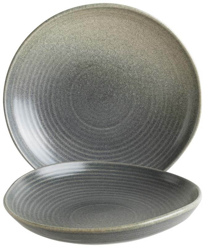 Bonna Hornfels Ripple Deep plate 26cm grey - 6 pcs.